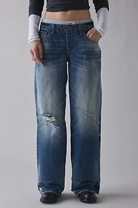 Guess Originals Boxer Waistband Low-Rise Wide Leg jean