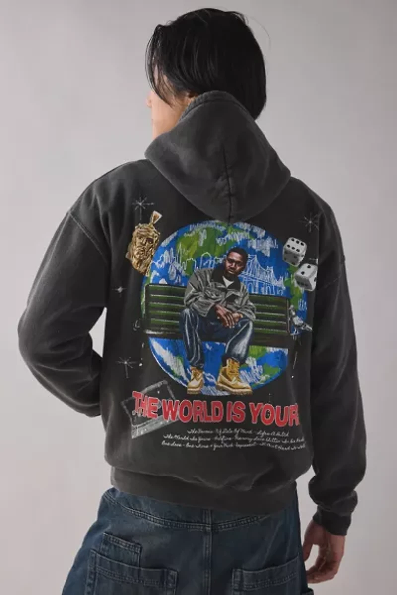 Nas Illmatic Graphic Washed Hoodie Sweatshirt