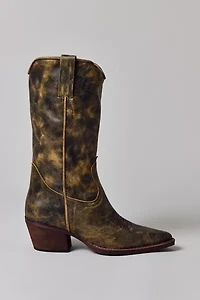 Steve Madden Albany Western Leather Cowboy Boot