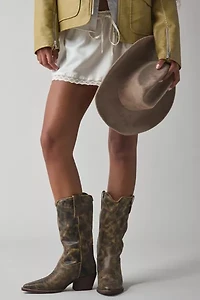 Steve Madden Albany Western Leather Cowboy Boot