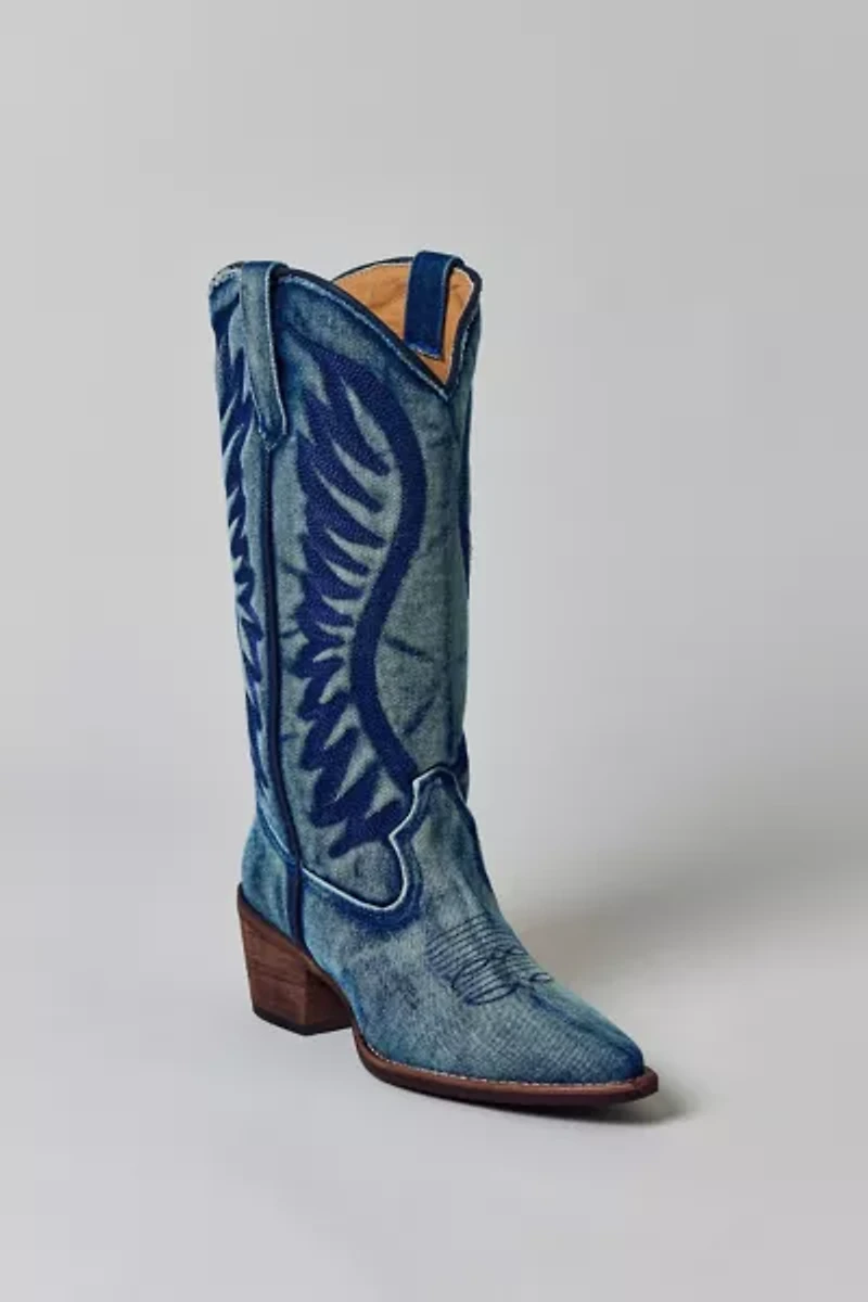 Steve Madden Albany Leather Western Cowboy Boot