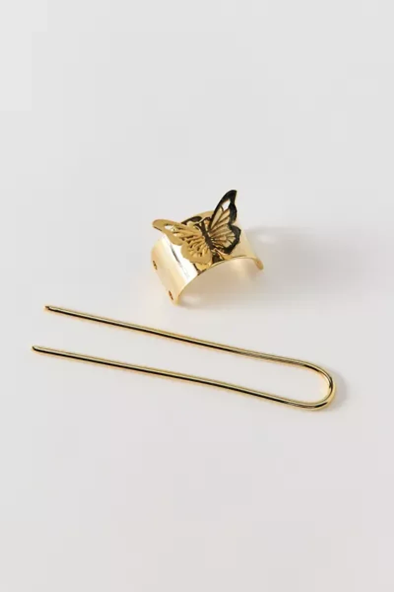 Butterfly Metal Ponytail Hair Pin