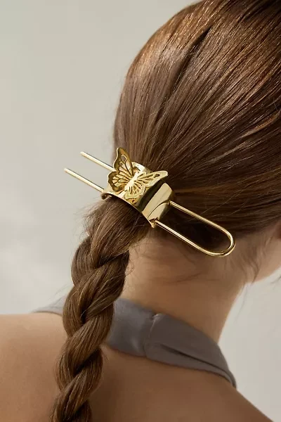Butterfly Metal Ponytail Hair Pin