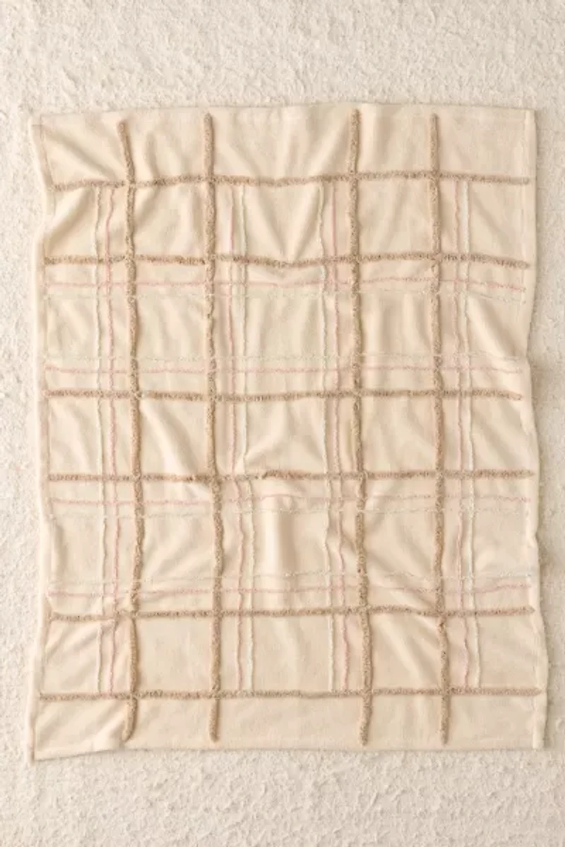 Plaid Cozy Fleece Throw Blanket