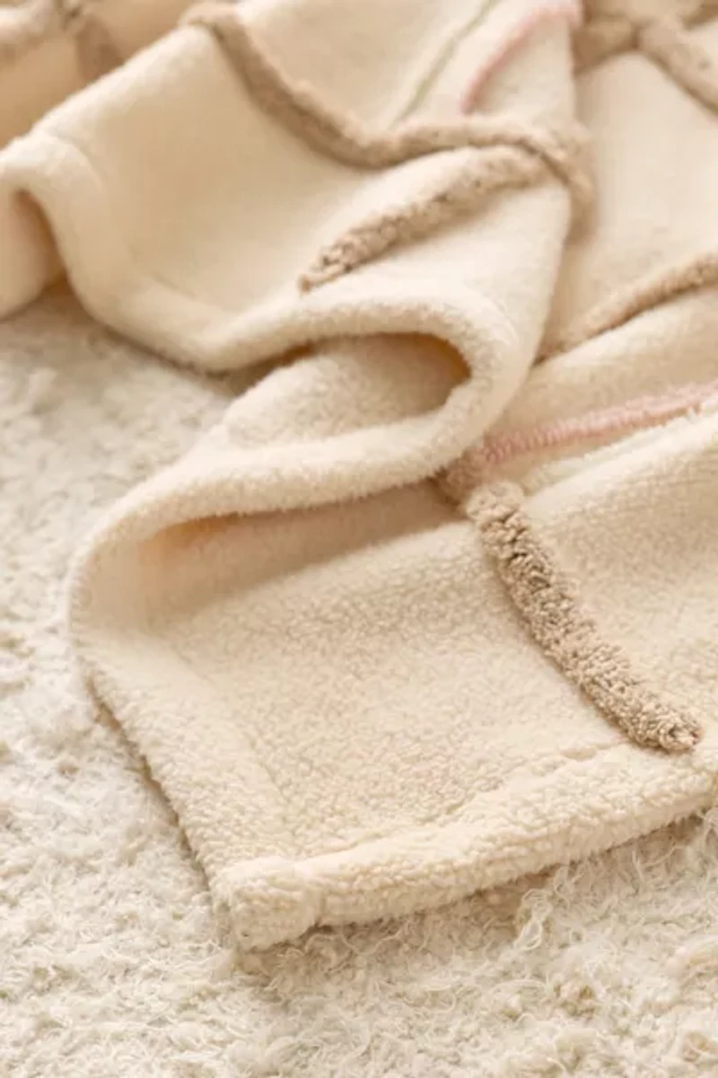 Plaid Cozy Fleece Throw Blanket