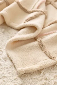 Plaid Cozy Fleece Throw Blanket