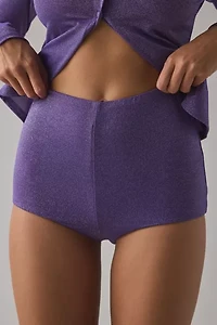 AFRM Yves Sparkle Jersey Knit Micro Short