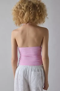 Kimchi Blue Breakup Plunging Cropped Halter Top