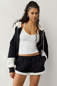 Out From Under Snow Days Fleece Trim Sweat Short
