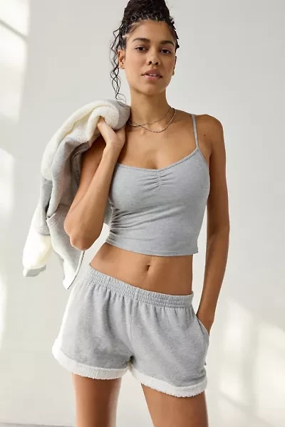 Out From Under Snow Days Fleece Trim Sweat Shorts