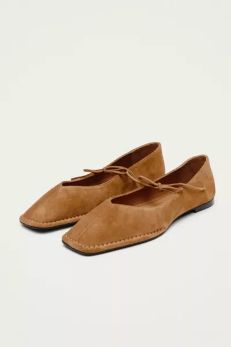 ALOHAS Suede Leather Ballet Flats