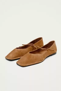 ALOHAS Suede Leather Ballet Flats