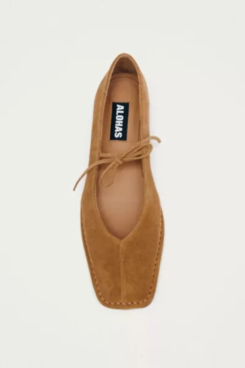 ALOHAS Suede Leather Ballet Flats