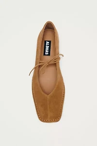 ALOHAS Suede Leather Ballet Flats