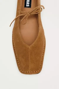ALOHAS Suede Leather Ballet Flats