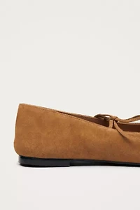 ALOHAS Suede Leather Ballet Flats
