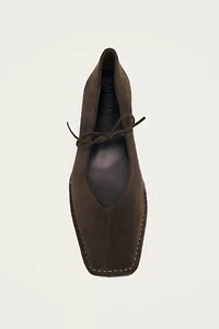 ALOHAS Suede Leather Ballet Flats