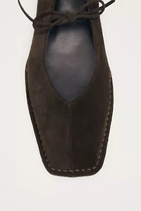 ALOHAS Suede Leather Ballet Flats