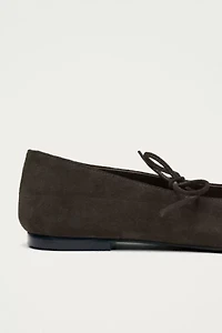 ALOHAS Suede Leather Ballet Flats