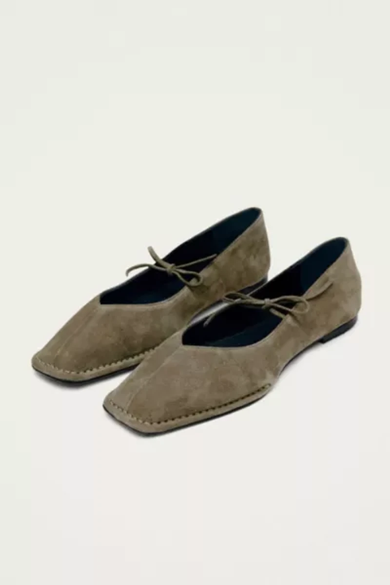 ALOHAS Suede Leather Ballet Flats