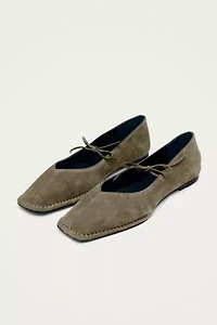 ALOHAS Suede Leather Ballet Flats