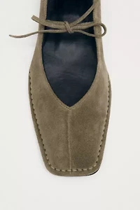 ALOHAS Suede Leather Ballet Flats