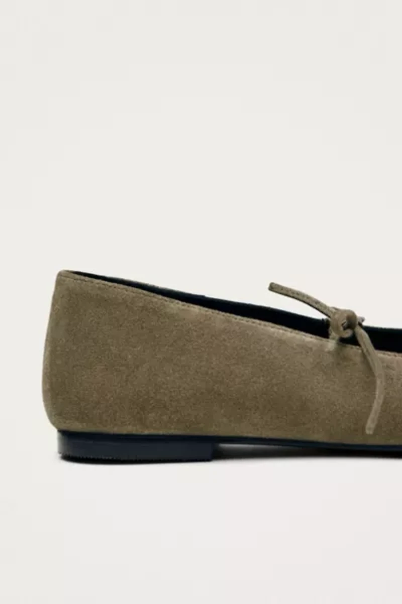ALOHAS Suede Leather Ballet Flats