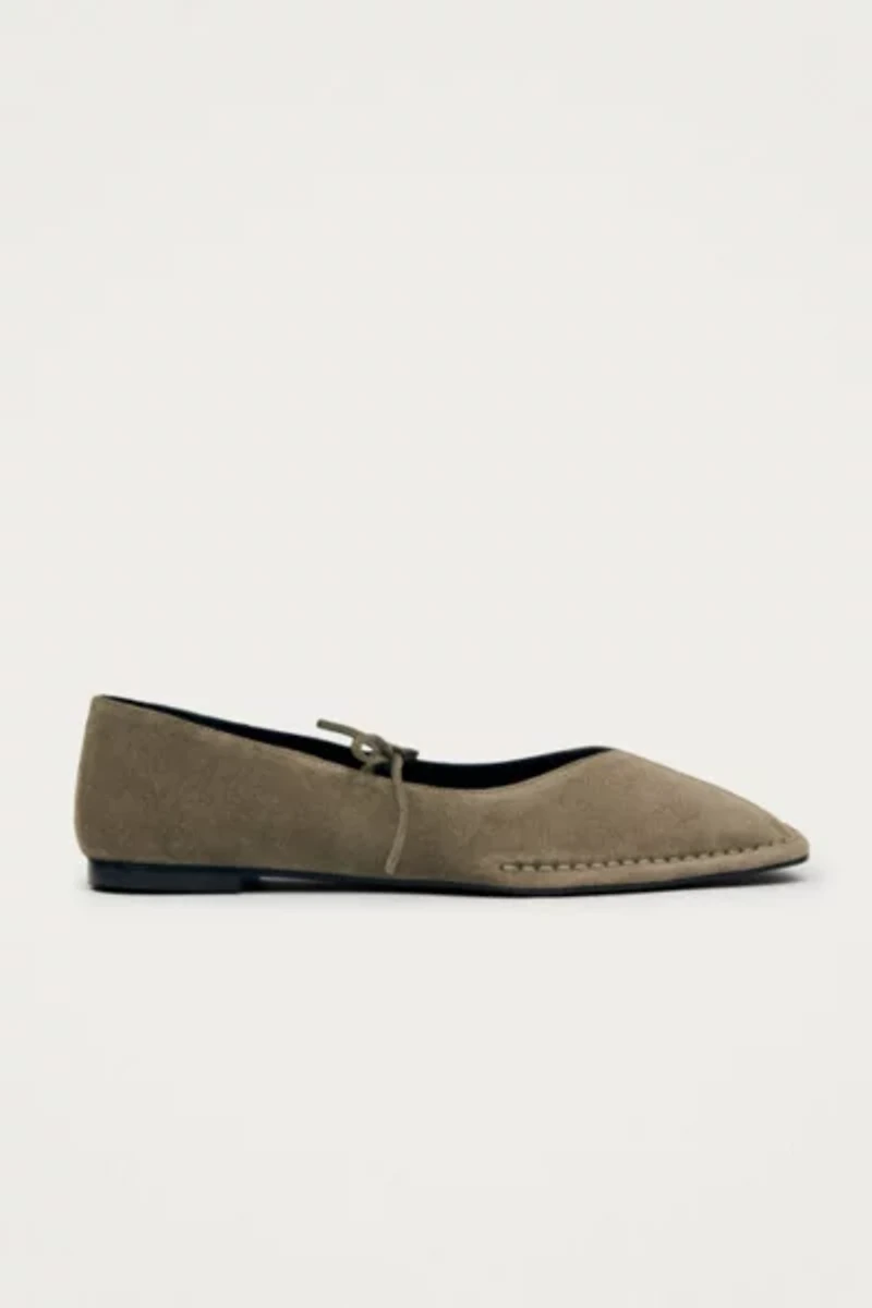 ALOHAS Suede Leather Ballet Flats