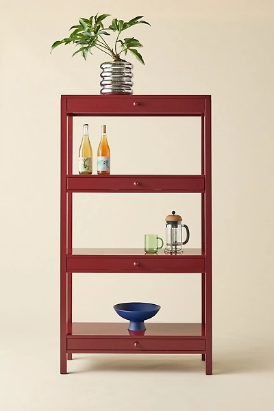 Romie Wide 4-Drawer Storage Shelf