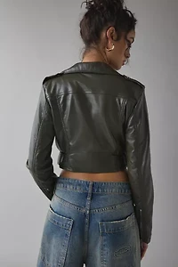 Azalea Wang Remy Butter Faux Leather Moto Jacket