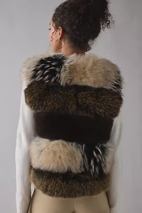 Azalea Wang Vail Multi Faux Fur Vest