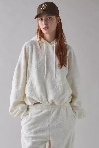 Out From Under Try Me Piled Fleece Printed Bubble Hoodie Sweatshirt