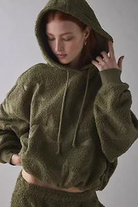 Out From Under Try Me Piled Fleece Printed Bubble Hoodie Sweatshirt