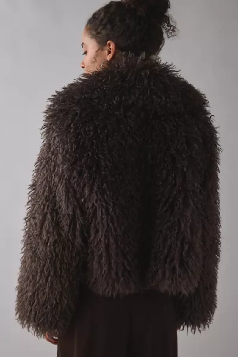 Azalea Wang Ruperta Shaggy Faux Fur Jacket