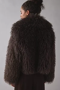 Azalea Wang Ruperta Shaggy Faux Fur Jacket