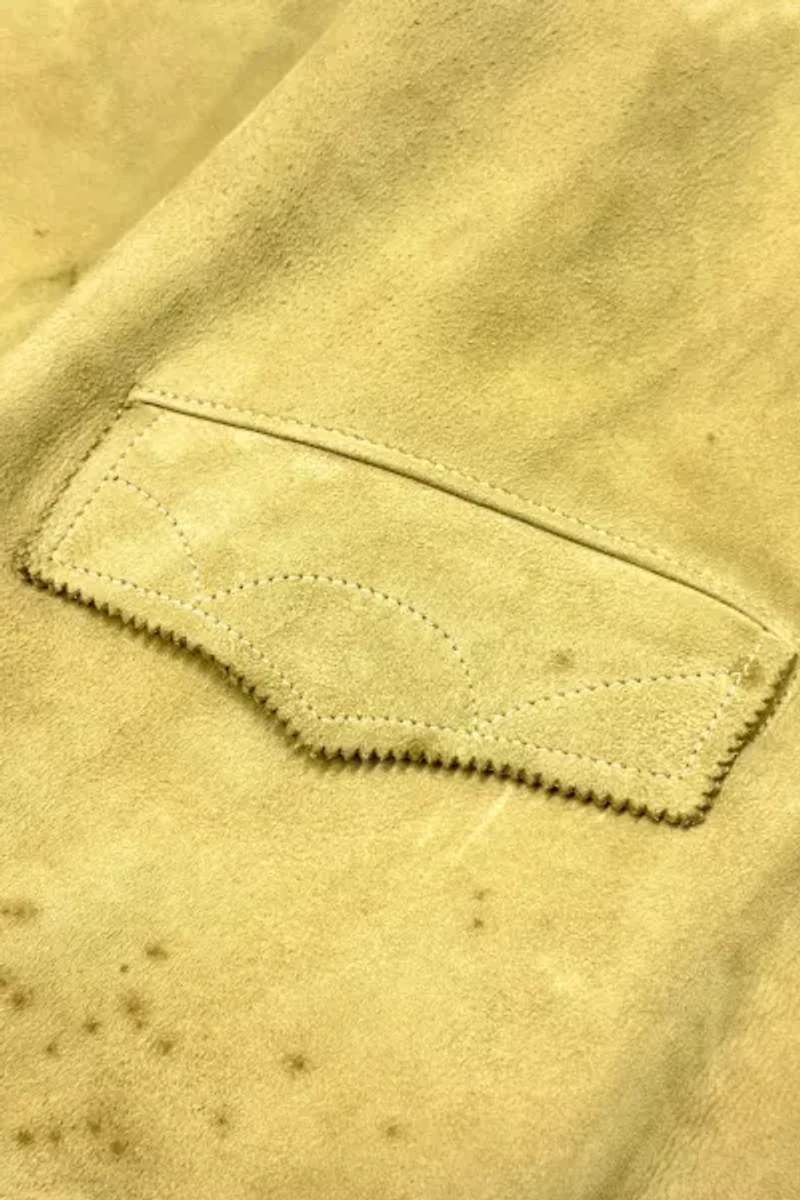 Vintage 1960's Brent Cropped Western Suede Jacket