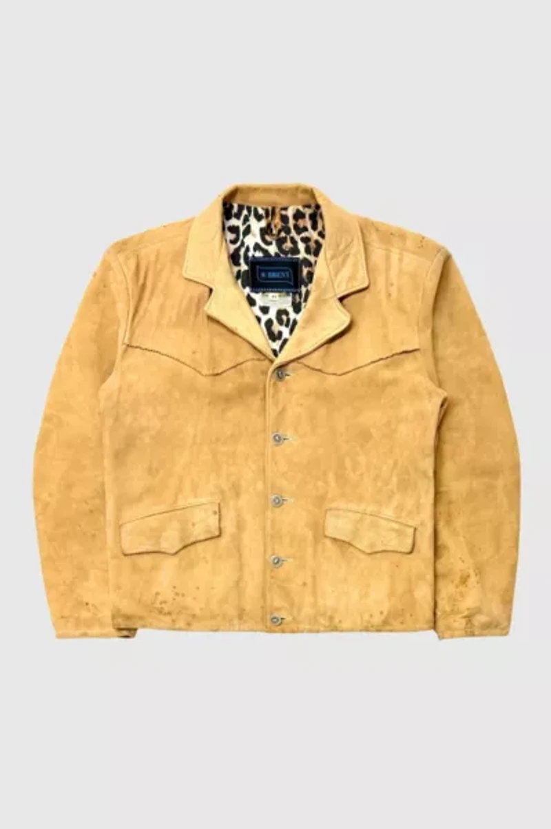 Vintage 1960's Brent Cropped Western Suede Jacket