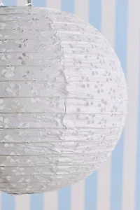 Lace Printed Round Paper Lantern Pendant Shade