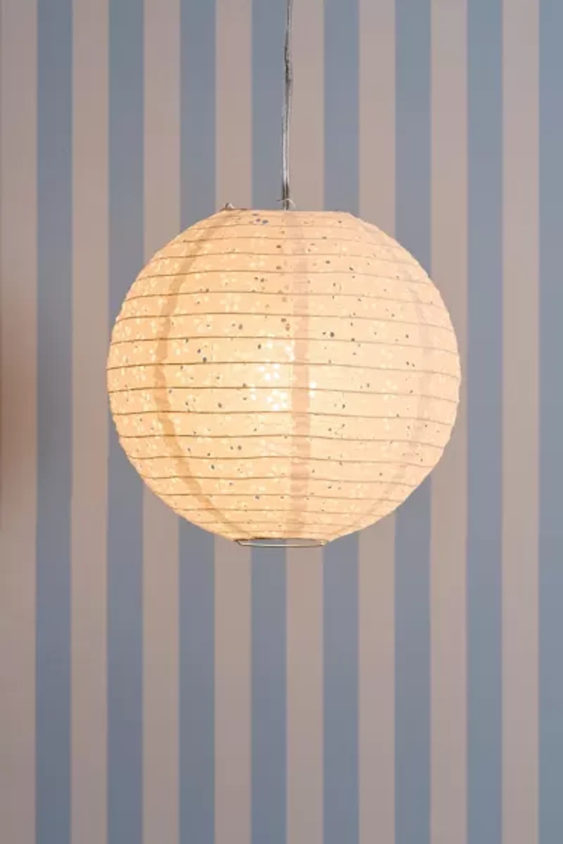 Lace Printed Round Paper Lantern Pendant Shade