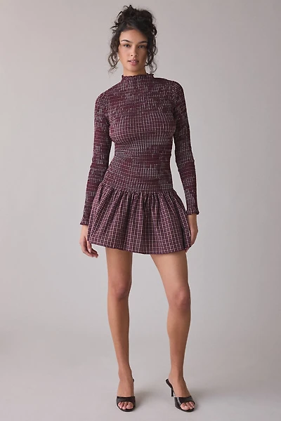 Daisy Street Eira Smocked Long Sleeve Mini Dress