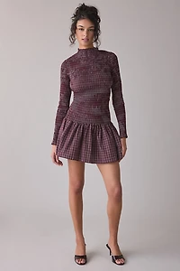 Daisy Street Eira Smocked Long Sleeve Mini Dress