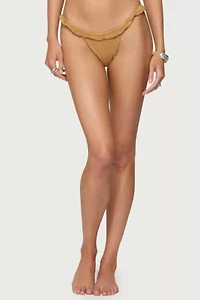 Edikted Gilda Faux Suede Bikini Bottoms