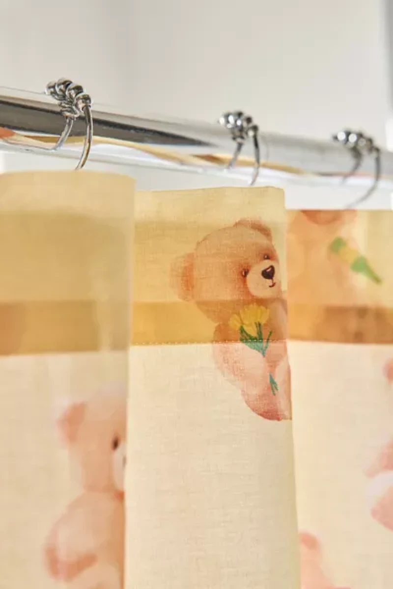 Bears Patterned Shower Curtain