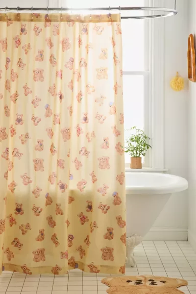 Bears Patterned Shower Curtain