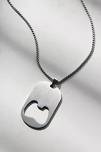 Bottle Opener Pendant Waterproof Necklace