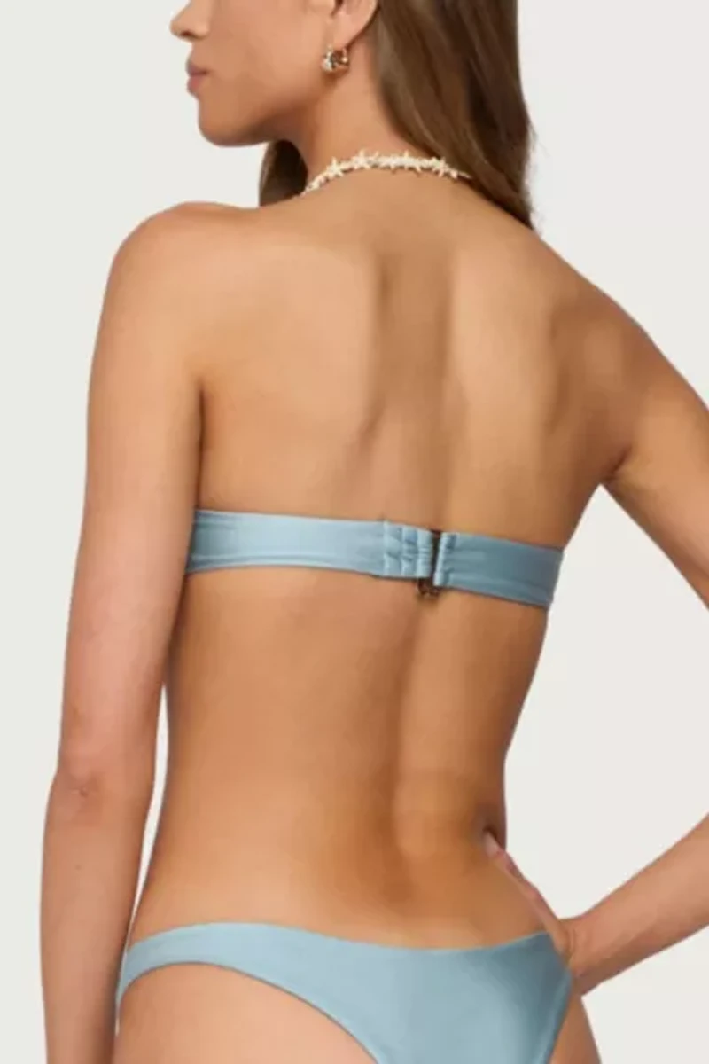Edikted Mesa Metal Ring Bandeau Bikini Top