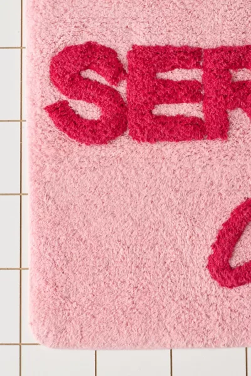 Serving WHAT?! Plush Tufted Bath Mat