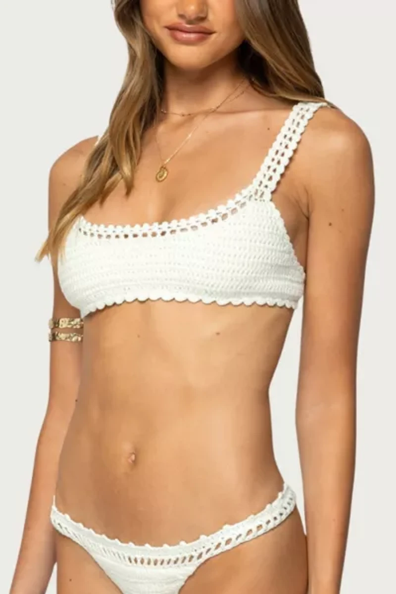Edikted Enzo Crochet Bralette Bikini Top