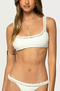 Edikted Enzo Crochet Bralette Bikini Top