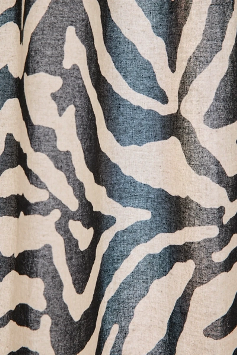 Darcie Zebra Print Patterned Shower Curtain